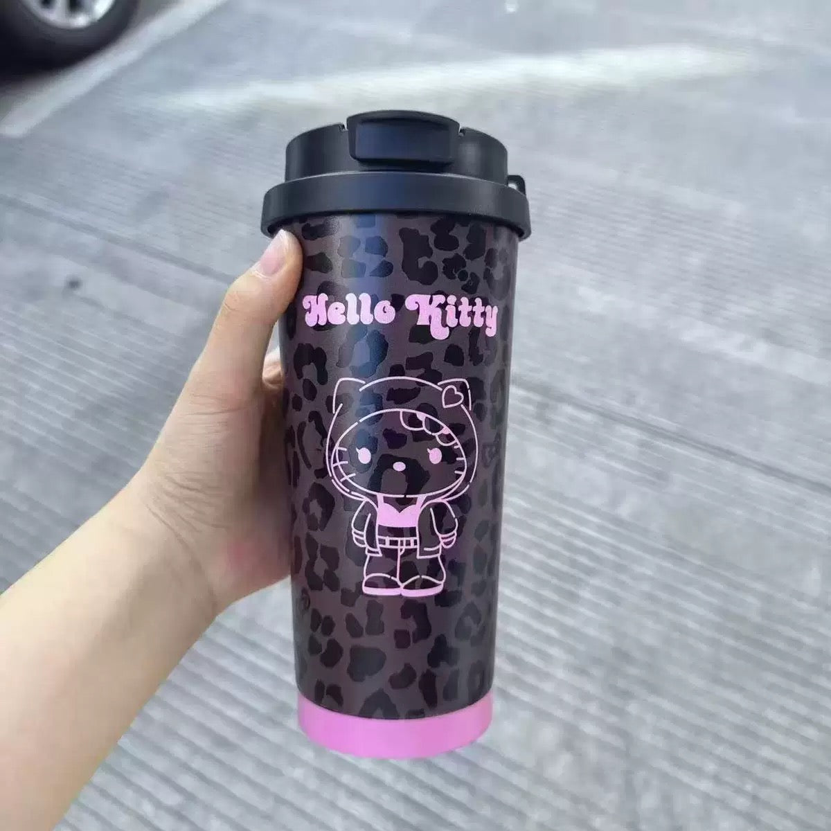 Hello Kitty Leopard Tumbler Mug 500ml