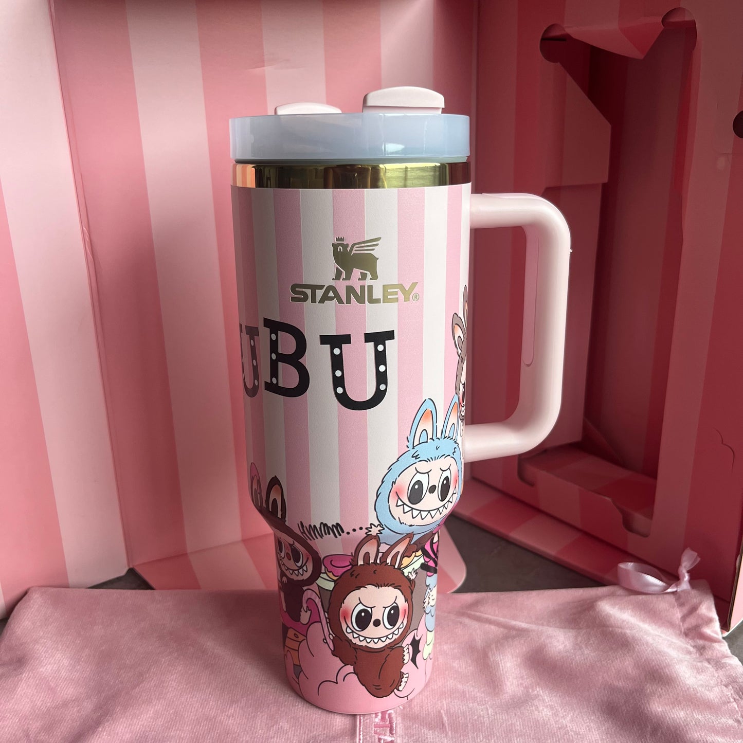 Labubu Insulated Tumbler 1200ml with Colorful Premium Gift Box