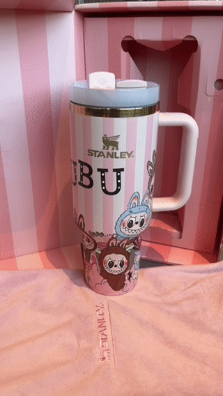 Labubu Insulated Tumbler 1200ml with Colorful Premium Gift Box