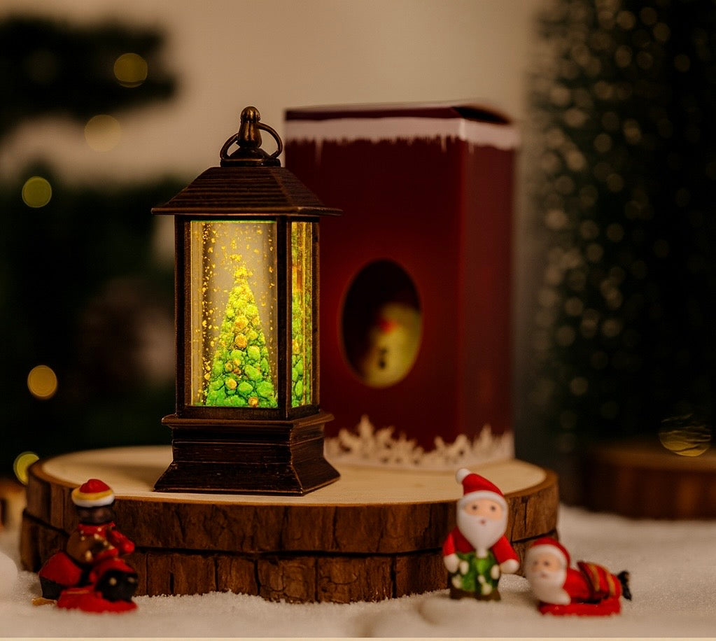 Christmas Snow Globe Lantern