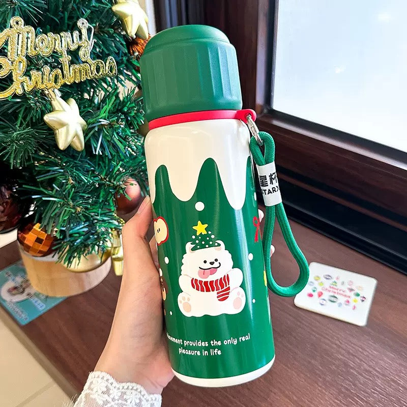 Kawaii Christmas Thermos Bottle 550ml