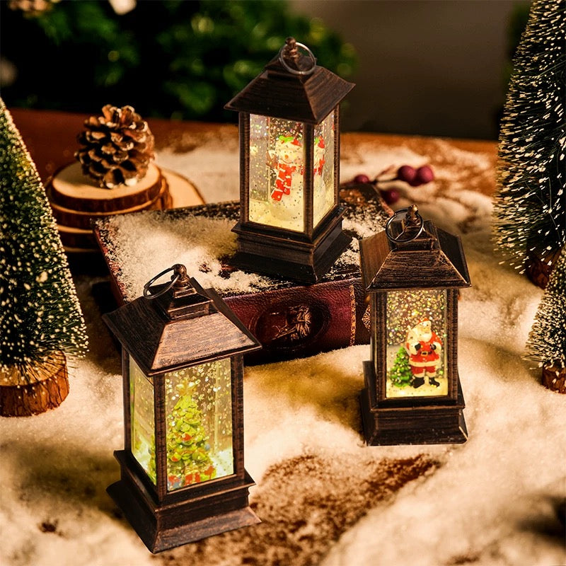 Christmas Snow Globe Lantern
