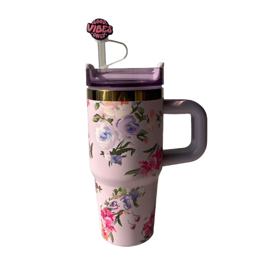 🌸Floral Insulated Tumbler 14oz