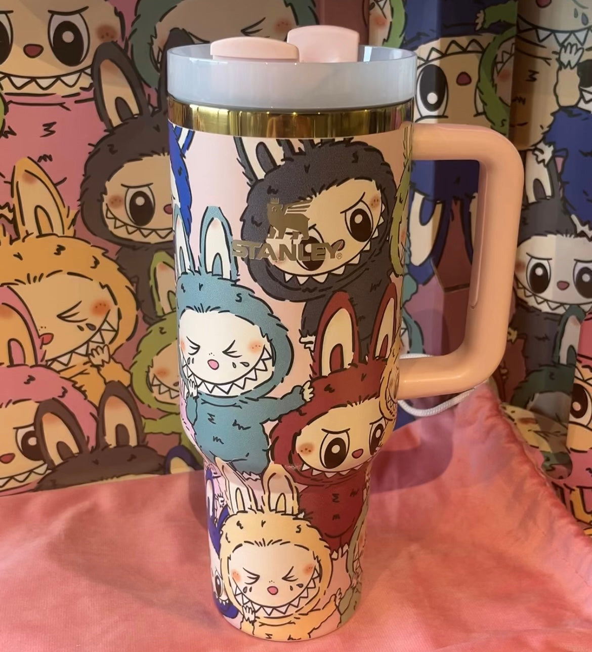 Labubu Insulated Tumbler 1200ml with Colorful Premium Gift Box